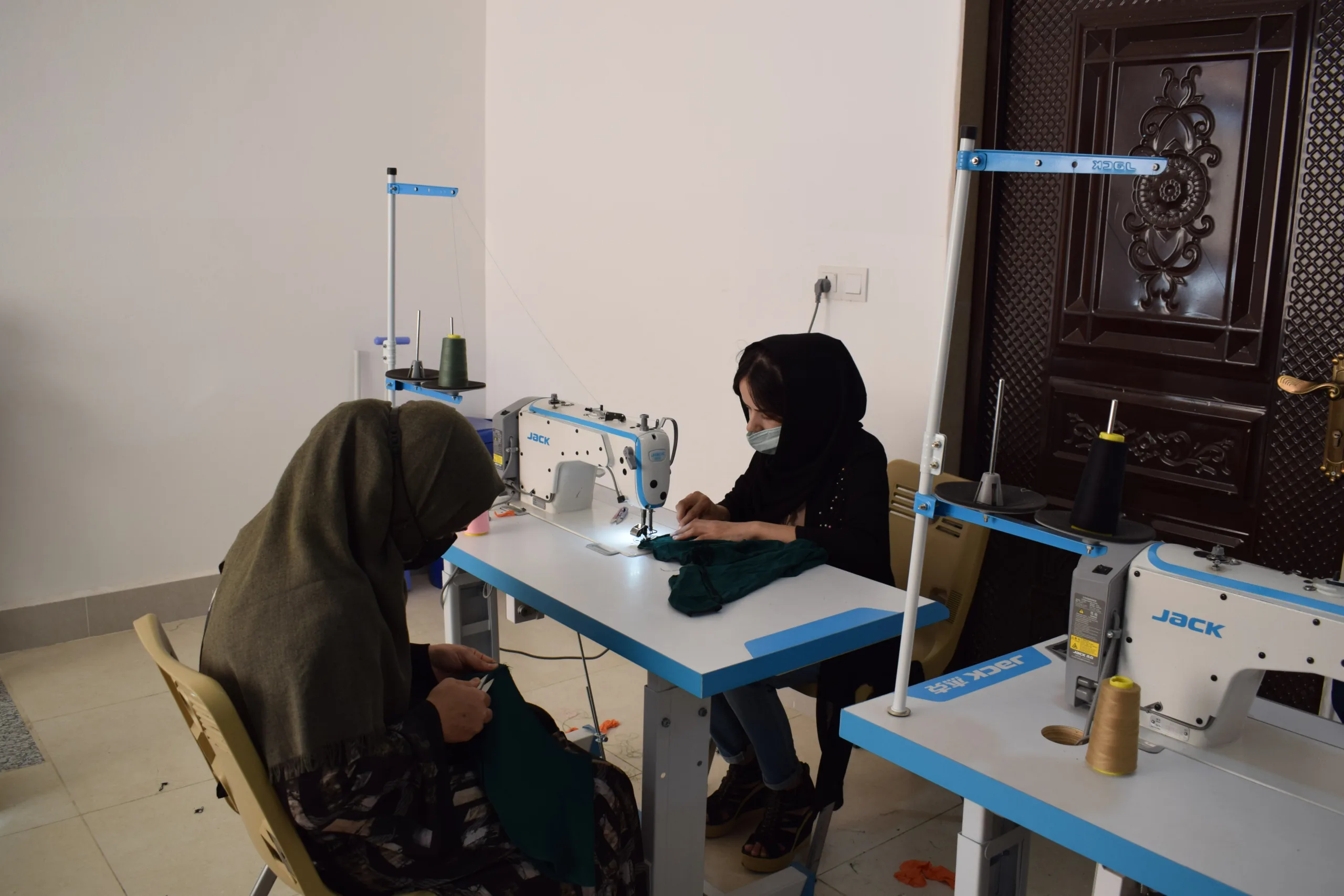 2 Women in a sewing workshop